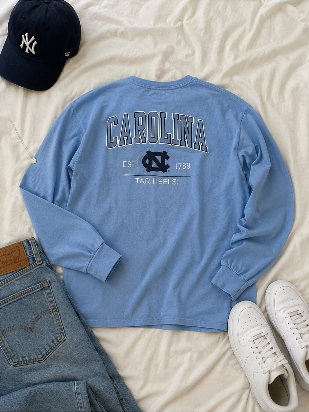 Carolina Tar Heels Long-Sleeve Tee - Light Blue